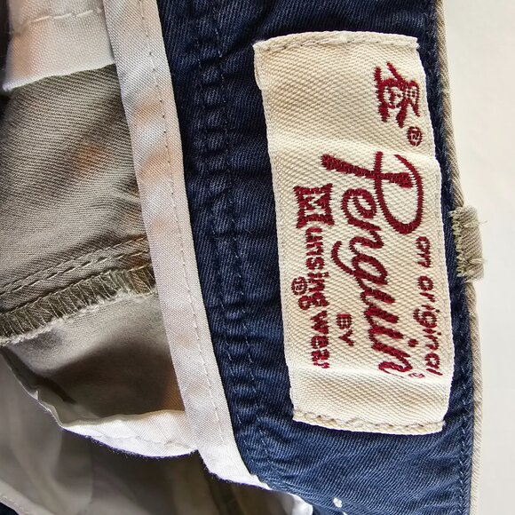 Original Penguin Pants Mens 30x32 Beige Chino Khaki Straight Preppy Classiccore - Picture 8 of 11